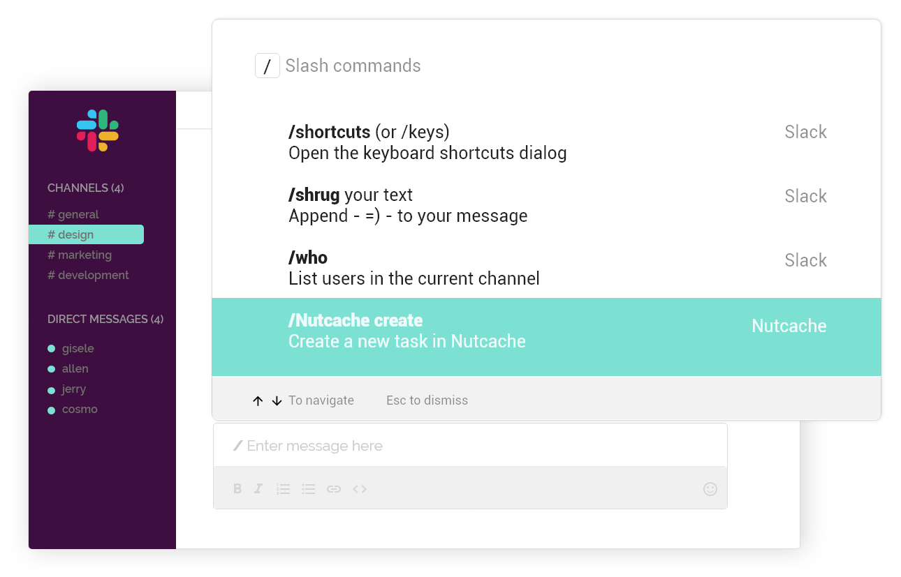 nutcache for slack