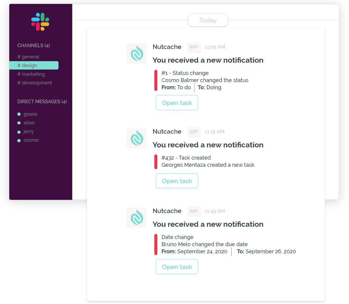 nutcache for slack