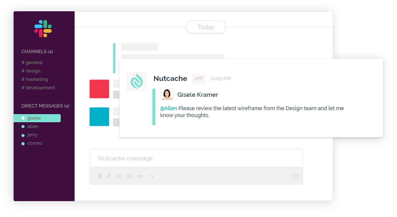 nutcache for slack